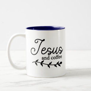 Personalize Jesus and Coffee Combo Mug