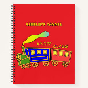 Personalize Kids Kinder Class Fun Sketch Scribble Notebook