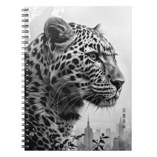 PERSONALIZE: Leopard in the City | Notebook (Front)
