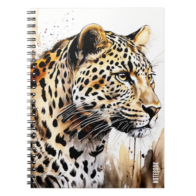 PERSONALIZE Leopard Notebook Journal (Front)