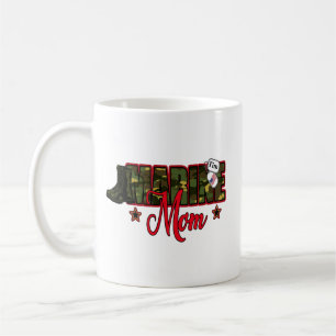 Personalize Marine Mom with Dog Tag Coffee Mug