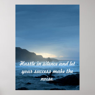 Personalize Motivational Ocean Success Poster