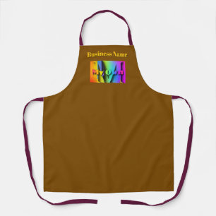 Personalize My Own Cafe Coffee Shop Brown   Apron
