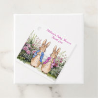 Personalize Peter and Flopsy thank you