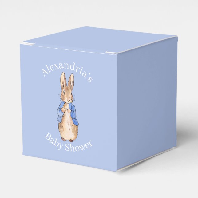 Personalize Peter the rabbit Baby Shower Favour Box (Front Side)