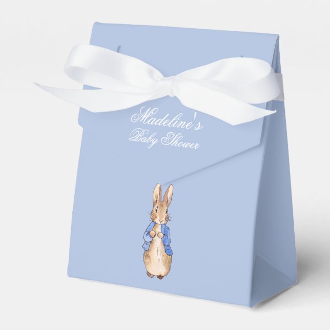 Personalize Peter the Rabbit Baby Shower Favour Box (Front Side)
