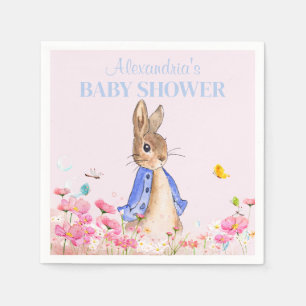 Personalize Peter the Rabbit Baby Shower Napkin