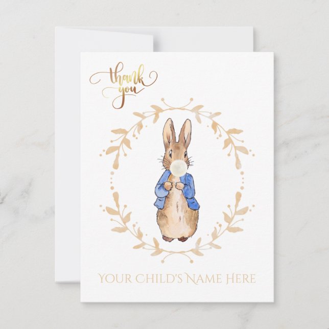 Personalize Peter the Rabbit First birthday (Front)