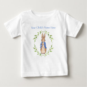  Personalize Peter the Rabbit with Child's Name Baby T-Shirt