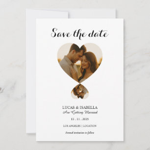 Personalize Photo save the date card