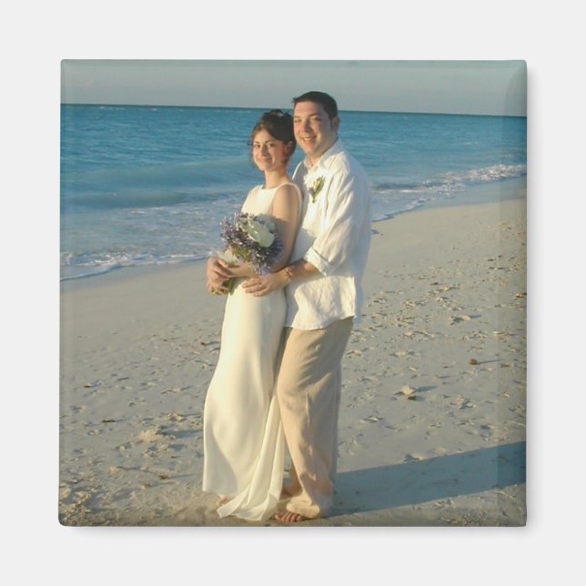PERSONALIZE PHOTO SAVE THE DATE MAGNET (Front)