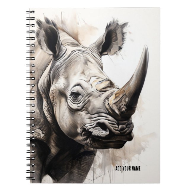 PERSONALIZE: Rhino | Notebook Journal (Front)