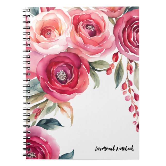 PERSONALIZE: Roses | Devotional Notebook Journal (Front)