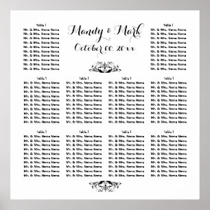 PERSONALIZE seating Wedding Engagement Function Poster