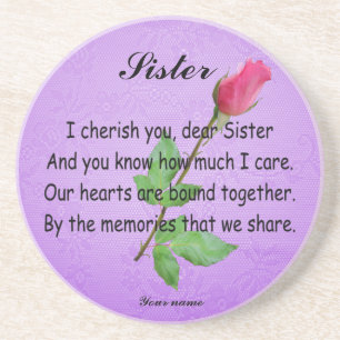 PERSONALIZE SISTER-COASTER COASTER