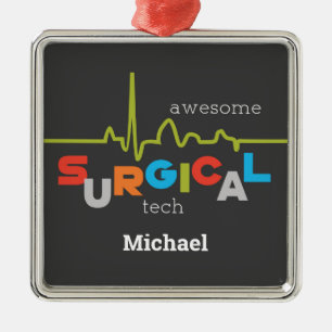 Personalize, Surgical Tech Week Awesome Metal Tree Decoration