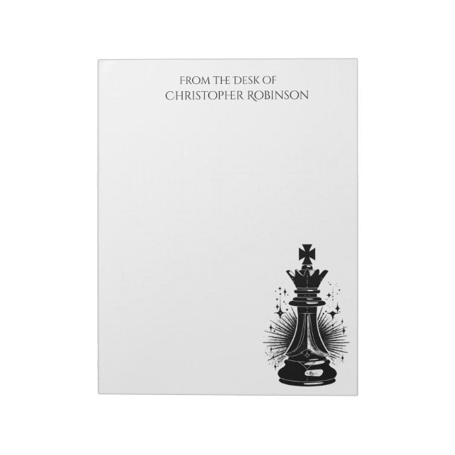 (PERSONALIZE) Surreal aesthetic Chess Symbol Notepad (Rotated)