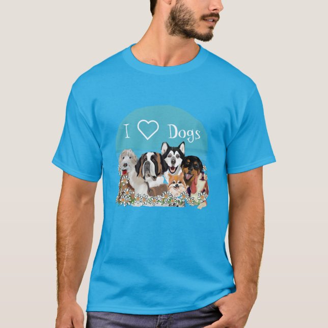 Personalize Text Dog Pack Club T-Shirt (Front)