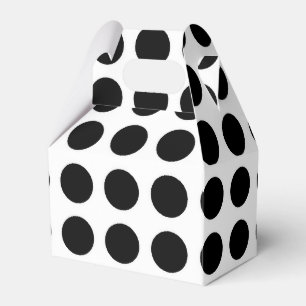 PERSONALIZE THIS - B&W Polka Dots Pattern Favour Box
