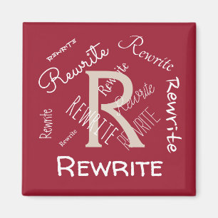Personalize this template, family name, magnet