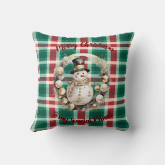 Personalize this Unique Christmas Throw Pillow 