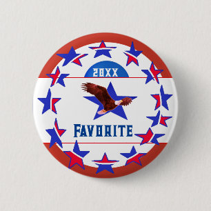 Personalize W/ Favorite Candidate - Vote 6 Cm Round Badge