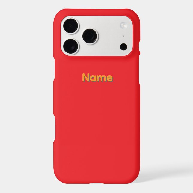 Personalize With A Name Red  (Back)