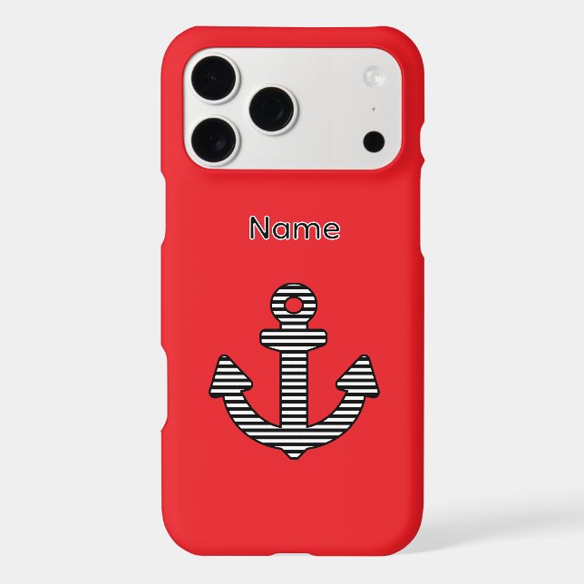 Personalize With A Name Red Anchor   (Back)