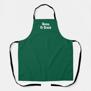 Personalize With Name Brand Green Chef Kitchen Apron