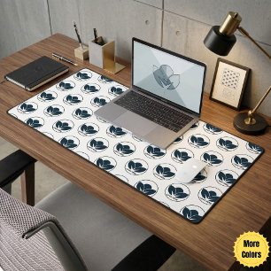 Personalize Your Desk: Black Custom Logo Desk Mat