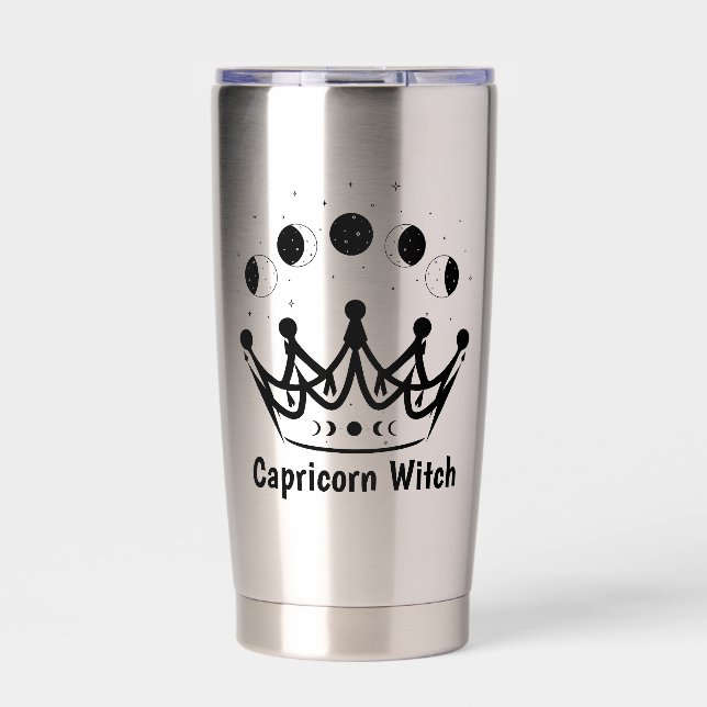 Personalize Zodiac Astrology Witch Tarot Customize Insulated Tumbler (Front)