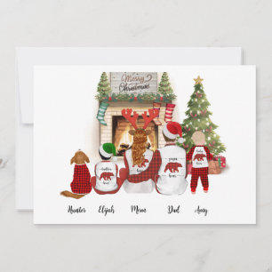 Personalizeable Custom Family Portrait Holidays  Invitation