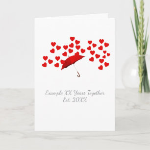 Personalized 10 Years Together Anniversary Card