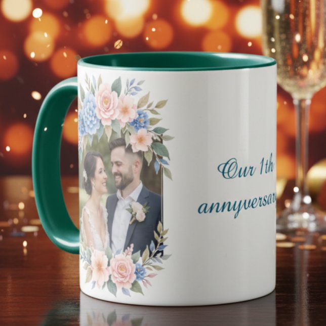 Personalized 1st Anniversary Photo Mug (Creator Uploaded)