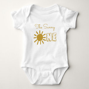 Personalized 1st birthday baby sun happy cute bodysuit