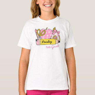 Personalized 1st Grade School T-Shirt