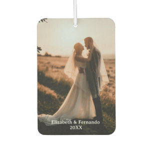 Personalized 20XX Just Married Couple Car Air Freshener