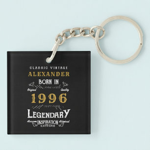 Personalized 30th Birthday Legend 1996 Vintage Key Ring