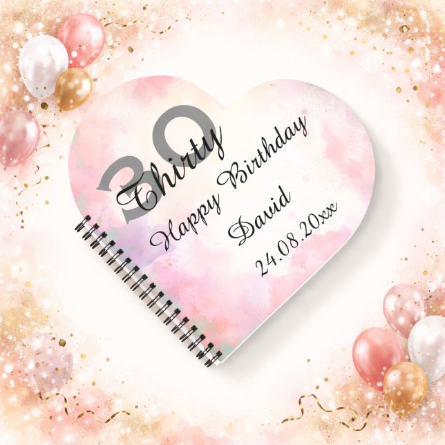 Personalized 30th Birthday Notebook Gift Idea (Creator Uploaded)