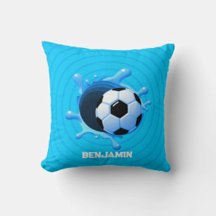 Personalized 3D Soccer Ball Throw Pillow