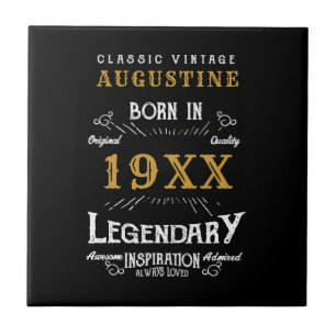 Personalized 40th Birthday Tile