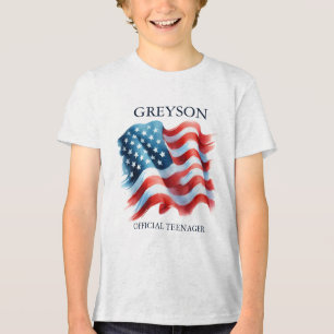 Personalized 4th of July 13th Birthday Shirt