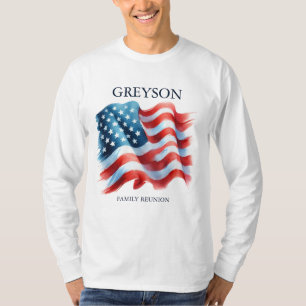 Personalized 4th of July Family Reunion Matching T-Shirt