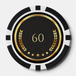 Personalized 60th Birthday Poker Chips