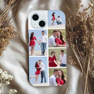 Personalized 6 Photo Collage iPhone 15 Case