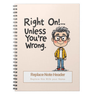 Personalized 70s Slang Themed Notebook