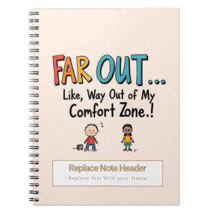 Personalized 70s Slang Themed Notebook