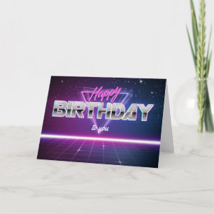 Personalized 80s Birthday Card