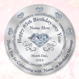 Personalized, 85th Birthday Party Favor Ideas, Magnet