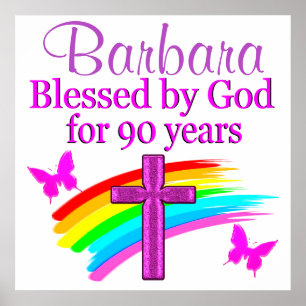 PERSONALIZED 90TH BIRTHDAY PRAYER POSTER